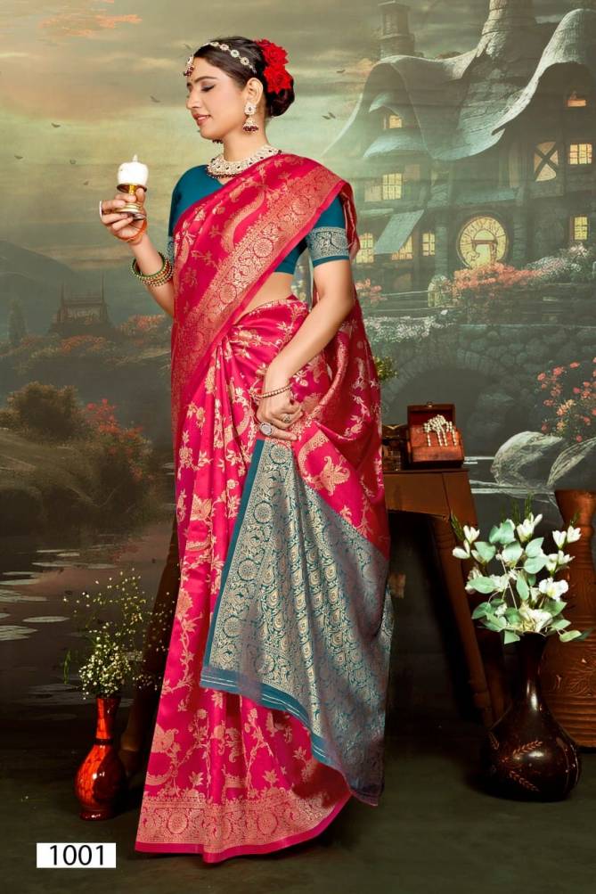 Swarn Moti Vol 3 By Saroj Soft Silk Wedding Sarees Wholesale Price In Surat	